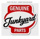 x2 Genuine Junkyard Parts JDM Drifting Racing Mechanic Vinyl Sticker Decals 3"