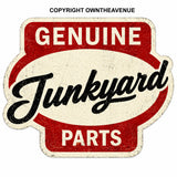 x2 Genuine Junkyard Parts JDM Drift Race Rustic Style Holographic Sticker Decals