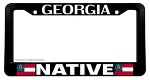 Georgia Flag Native License Plate Frame - OwnTheAvenue