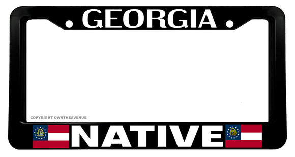 Georgia Flag Native License Plate Frame - OwnTheAvenue