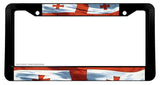 Georgia GA Wavey Original Vintage Style Flag License Plate Frame - OwnTheAvenue