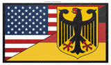 Germany USA American World Country Flag Carbon Print Sticker Decal 3.5" - OwnTheAvenue
