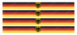4Pcs Pack Lot German Germany Racing Stripes Flag Carbon Vinyl Sticker Decals - OwnTheAvenue