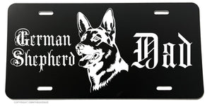 German Shepherd Dad Dog Puppy Love License Plate Cover Model-018 - OwnTheAvenue