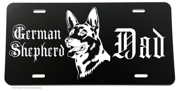 German Shepherd Dad Dog Puppy Love License Plate Cover Model-018 - OwnTheAvenue