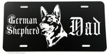 German Shepherd Dad Dog Puppy Love License Plate Cover Model-018 - OwnTheAvenue