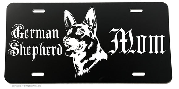 German Shepherd Mom Dog Puppy Love License Plate Cover Model-018 - OwnTheAvenue