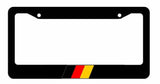 German Flag Racing Stripe Euro Drifting Race Model v5 Auto License Plate Frame