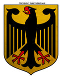 German Germany Coat of Arms Vintage Style Sticker Decal 4" - OwnTheAvenue