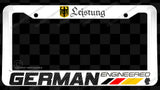 German Engineered Carbon Vinyl Racing Germany Euro License Plate Frame - OwnTheAvenue