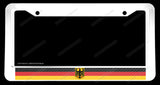 German Germany World Country Flag Carbon Vinyl Print License Plate Frame - OwnTheAvenue