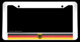 German Germany World Country Flag Carbon Vinyl Print License Plate Frame - OwnTheAvenue