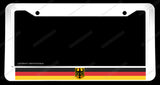 German Germany World Country Flag White License Plate Frame - OwnTheAvenue