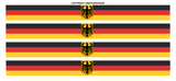 4Pcs Pack Lot German Germany Racing Stripes Flag Carbon Vinyl Sticker Decals - OwnTheAvenue