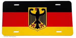 Germany German Euro Flag Car Truck License Plate Cover Model-764 - OwnTheAvenue