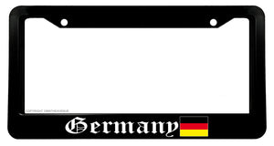 Germany German Euro Flag Car Truck License Plate Frame Model-764 - OwnTheAvenue