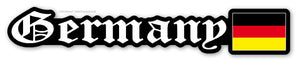 Germany German Euro Flag Car Truck Vinyl Sticker Decal Model-764 - OwnTheAvenue
