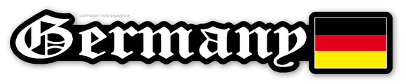 Germany German Euro Flag Car Truck Vinyl Sticker Decal Model-764 - OwnTheAvenue