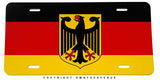 German Germany World Country Flag Auto Metal License Plate