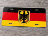 German Germany World Country Flag Auto Metal License Plate