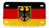 German Germany World Country Flag Motorcycle Metal License Plate