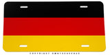 German Germany World Country Flag Model V01 Metal License Plate