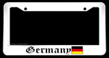 Germany Flag White License Plate Frame - OwnTheAvenue