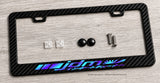 Rising Sun JDM Racing Drift Kanji Glow In The Dark Carbon Fiber License Plate Frame