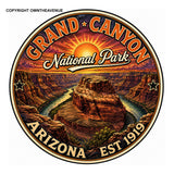 2 Pack Grand Canyon National Park Arizona Car Truck Bumper Vinyl Sticker Decals 4"