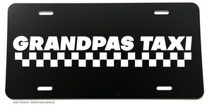 Grandpas Taxi Funny Grand Father License Plate Cover