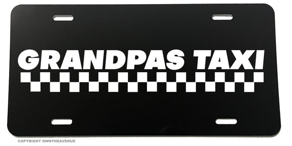 Grandpas Taxi Funny Grand Father License Plate Cover