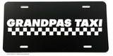 Grandpas Taxi Funny Grand Father License Plate Cover