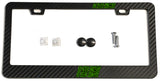 Green Topographic Topography Sport Stripe Carbon Fiber License Plate Frame