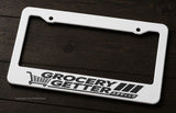 Grocery Getter JDM Racing Kanji Japanese Carbon Fiber Vinyl License Plate Frame