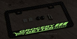 JDM Grocery Getter Kanji Racing Glow In The Dark Carbon Fiber License Plate Frame