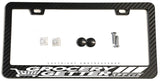 JDM Grocery Getter Kanji Racing Drifting Carbon Fiber License Plate Frame
