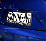 Grocery Getter JDM Humor Joke Holographic Oil Slick License Plate Frame - OwnTheAvenue