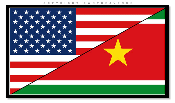 Guadeloupe USA American World Country Flag Vinyl Sticker Decal 3.75