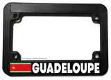 Guadeloupe World Country Flag Motorcycle License Plate Frame - OwnTheAvenue
