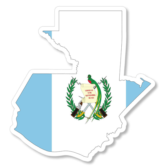 Guatemalan Guatemala Country Map Truck Window gtm coa Vinyl Sticker Decal 4