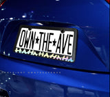 Joker Funny Humor Haha Hologram Oil Slick V01 License Plate Frame - OwnTheAvenue