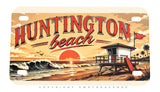 Huntington Beach Motorcycle Metal License Plate - OwnTheAvenue
