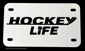Hockey Life Motorcycle Metal License Plate - OwnTheAvenue