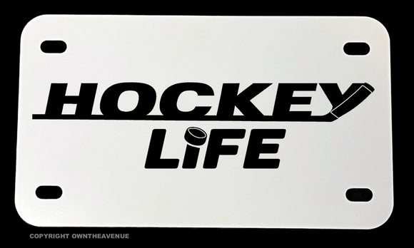 Hockey Life Motorcycle Metal License Plate - OwnTheAvenue