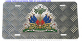 Haitian Coat of Arms Haiti Flag Auto Metal License Plate - OwnTheAvenue