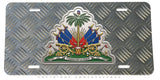 Haitian Coat of Arms Haiti Flag Auto Metal License Plate - OwnTheAvenue