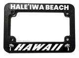 Haleiwa Beach Hawaii HI Motorcycle License Plate Frame - OwnTheAvenue