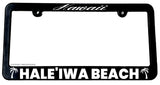 Haleiwa Beach Hawaii HI Slim Style License Plate Frame - OwnTheAvenue