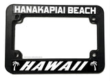 Hanakapiai Beach Hawaii Motorcycle License Plate Frame
