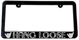 Hang Loose Shaka Surfing Hawaii Hawaiian Slim License Plate Frame - OwnTheAvenue
